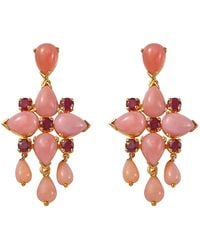 Emma Chapman Jewels - Opal Ruby Dangle Earrings - Lyst