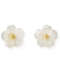 Martina Rozenberg Smira Jewelry - Tiny Flower Pearl Earrings - Lyst