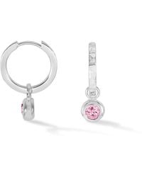 Dower & Hall - Quartz Hammered Huggie Hoops - Lyst