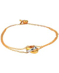 Zynnia Collective - Two Tone Interlink Bracelet - Lyst