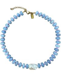 Christina Greene - Open Sky Baroque Pearl Beaded Necklace - Lyst