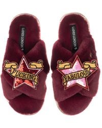 Laines London - Classic Laines Slippers With & Fucking Fabulous Brooches - Lyst