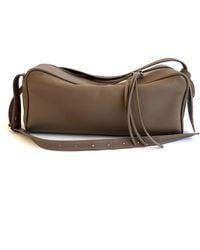 Tarea Studio - Taupe Frida Leather Bag - Lyst
