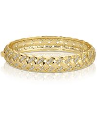 Native Gem - Raffia Sparkle Bangle - Lyst