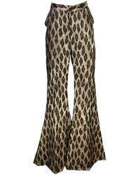 Jennafer Grace - Leopard Shimmer Bellbottom - Lyst
