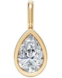 Öugie - The Pear Diamond Bezel Pendant - Lyst