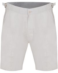 DAVID WEJ - Hugo Linen Short With Side Adjuster - Lyst