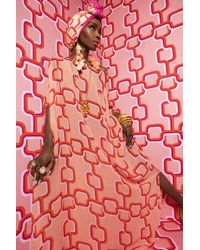 Julia Clancey - Neutrals Madam Mango Link Georgette Kaftan - Lyst