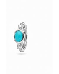 Zohreh - Sapphire Huggie Hoop Earring Sterling - Lyst