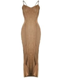 Zhenabia - Neutrals Armor Dress Desert Sand - Lyst