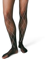 HIGH HEEL JUNGLE by KATHRYN EISMAN - Richie Diamond Crystal Tights - Lyst