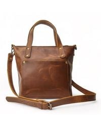 Hides Leather Co. - Handmade Mini Leather Tote Shoulder Bag - Lyst