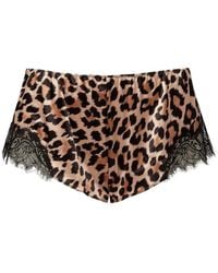 SAINTED SISTERS - Scarlett French Knicker Animal - Lyst