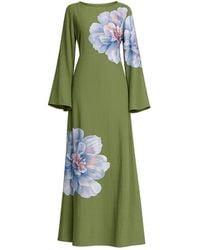 Tantra Spain Sl - Long Floral Dress With Round Neck And Straps - Lyst