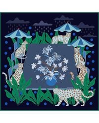 Jessie Zhao New York - Double Sided Silk Scarf Of Night Banquet - Lyst