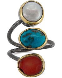 Ebru Jewelry - Triple Gemstone Sterling Ring - Lyst