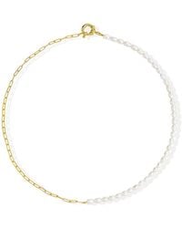 Lait & Lune - Sonette Pearl Necklace - Lyst