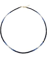 Bombyx House - Birthstone September Sapphire Ombre Bead Necklace - Lyst