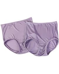 Soft Strokes Silk - Set Of Two Knitted Silk Mid Rise French Cut Pantie Shimmer Collection - Lyst