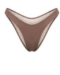 Yesudare - Dubai High-Waisted V-Shaped Bikini Bottoms – Iced Coffee - Lyst