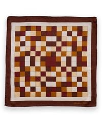 Gresham Blake - Check Silk Pocket Square - Lyst