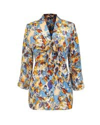Smart and Joy - Ascot-Tie Blouse And Abstract Print - Lyst
