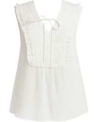Exquise - Neutrals Chanler Sleveeless Lace Blouse - Lyst