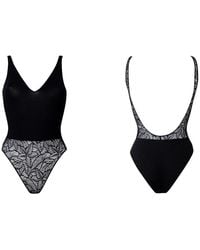 Bott Lingerie - Soft Lace Bodysuit La First - Lyst