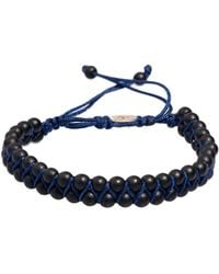 Ebru Jewelry - Onyx Stone Beaded Rope Striking Bracelet - Lyst