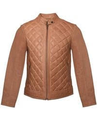 Zasta Studio - Single Malt Peach Biker Leather Jacket - Lyst