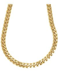 Sophelia - Plated Miami Chunky Cuban Chain Necklace - Lyst