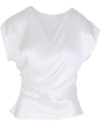 Eternoir - Pearl Draped Top - Lyst