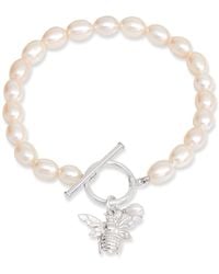 Pearls of the Orient Online - Vita Cultured Freshwater Pearls Bracelet With Bumble Bee - Lyst