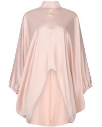 Lioness by Tf - Satin Peach Long Tunic - Lyst