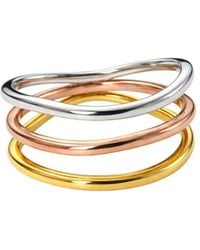 Lucy Quartermaine - Waterfall Tri Tone Ring - Lyst