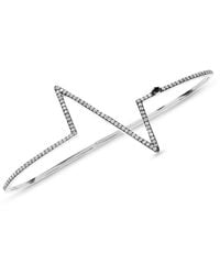 SALLY SKOUFIS - Force Palm Cuff With Made Cz Diamond Stimulant - Lyst