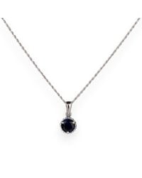 Belinda Jewelz - Sapphire Birthstone Charm Necklace - Lyst