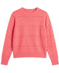 Brodie Cashmere - Textured Taylor Cashmere Crew - Lyst