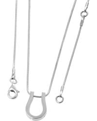 Lucy Quartermaine - Solid Sterling Horse Shoe Petal Pendant - Lyst
