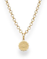 Alexie of Athens - Cancer Zodiac Mini Medallion Chain Necklace - Lyst