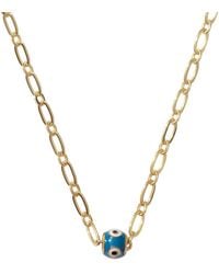 Alexie of Athens - Evil Eye Bead Chain Necklace - Lyst