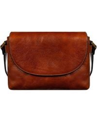 Time Resistance - Cognac Leather Cross Body Bag For - Lyst