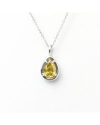 Rahul's Jewels - 1.01 Carat Genuine Diamond Pear Shape Solstice Pendant - Lyst