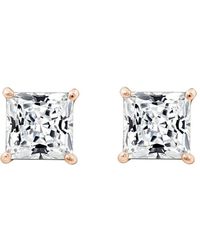Diamonbliss - 5Mm Princess Cut Solitaire Stud Earrings - Lyst