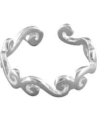 Kaizarin - Swirl Design Sterling Toe Ring - Lyst