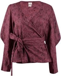 Em & Shi - Berry Wrap Top - Lyst