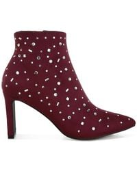 Rag & Co - Sakura Diamante Embellished Microfiber Boots - Lyst