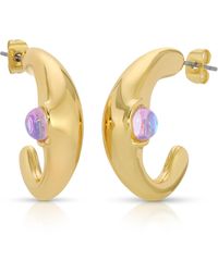 Leeada Jewelry - Lune Earrings - Lyst