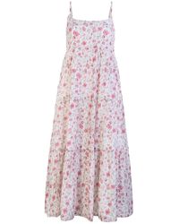 REISTOR - Strappy Tiered Floral Maxi Dress - Lyst