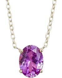 Juvetti - Ovo Necklace Set With Sapphire - Lyst